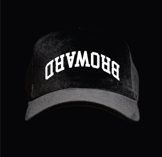 Black "Broward" Velvet Snapback